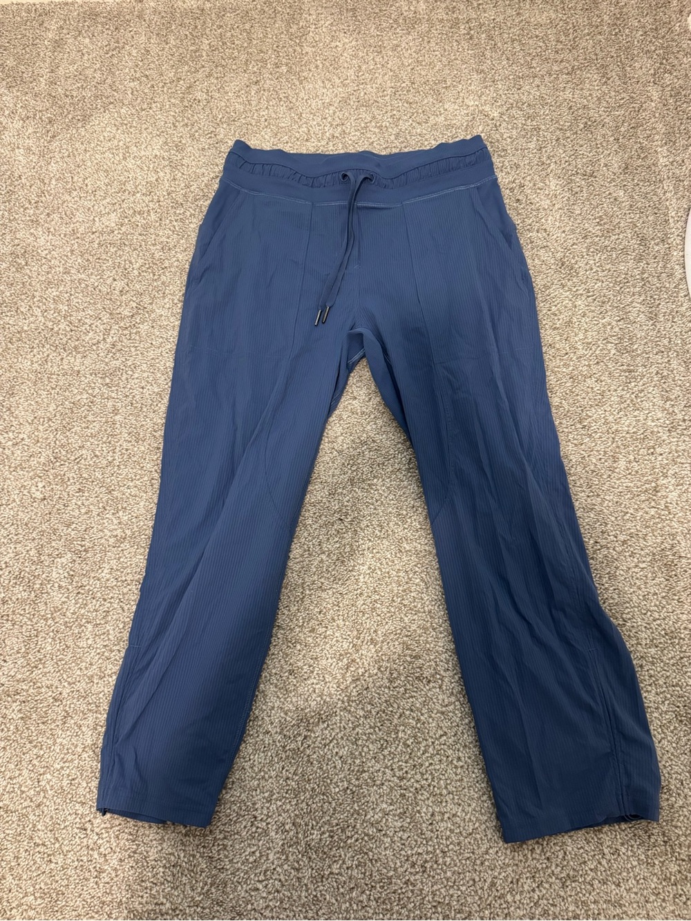 lululemon athletica Blue Ribbed Drawstring Joggers